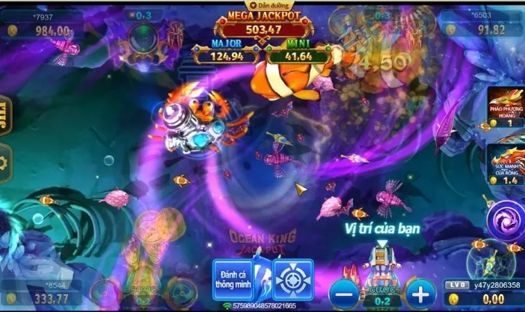 Cách Chơi Bắn Cá Đại Dương Tại 789WIN: Khám Phá Đại Dương 2 Giao diện chơi game Bắn Cá Đại Dương tại 789WIN