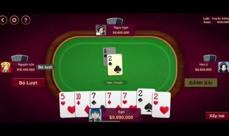 Khám Phá Cách Chơi Tiến Lên Miền Nam Nhà Cái 789WIN 2 Giao diện chơi Tiến Lên Miền Nam Nhà Cái 789WIN