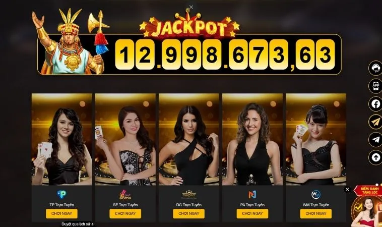 Sảnh Casino Online 789WIN hợp tác với nhiều nhà cung cấp live casino uy tín
