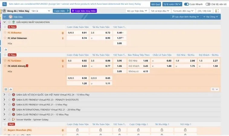 Tìm Hiểu Cá Cược Bóng Đá 789WIN: Cơ Hội Thắng Lớn 2 Bảng kèo cá cược bóng đá 789WIN