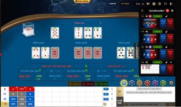 Bí Quyết Chinh Phục Xì Tố Tại 789WIN: Hành Trang Thắng Lớn 2 Giao diện chơi Xì Tố tại 789WIN